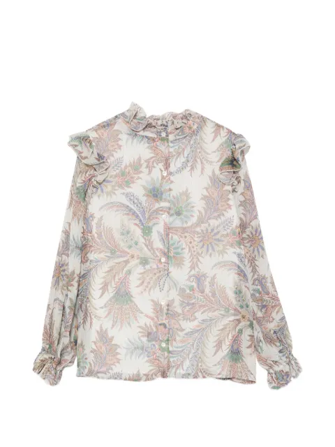 ETRO KIDS paisley-print ruffled blouse