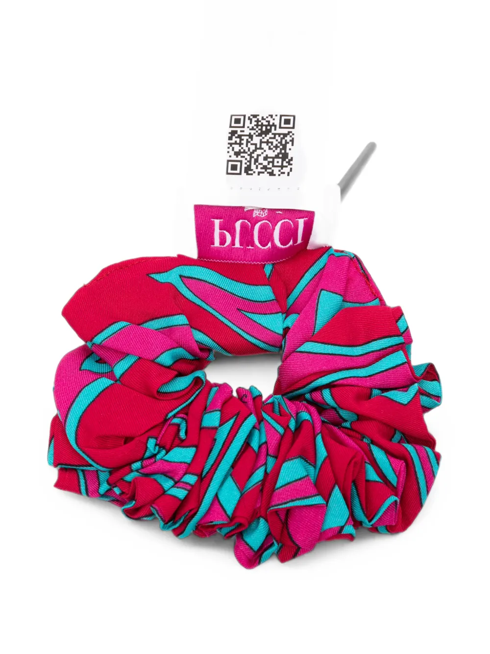 PUCCI Junior Scrunchie met Marmo-print Roze