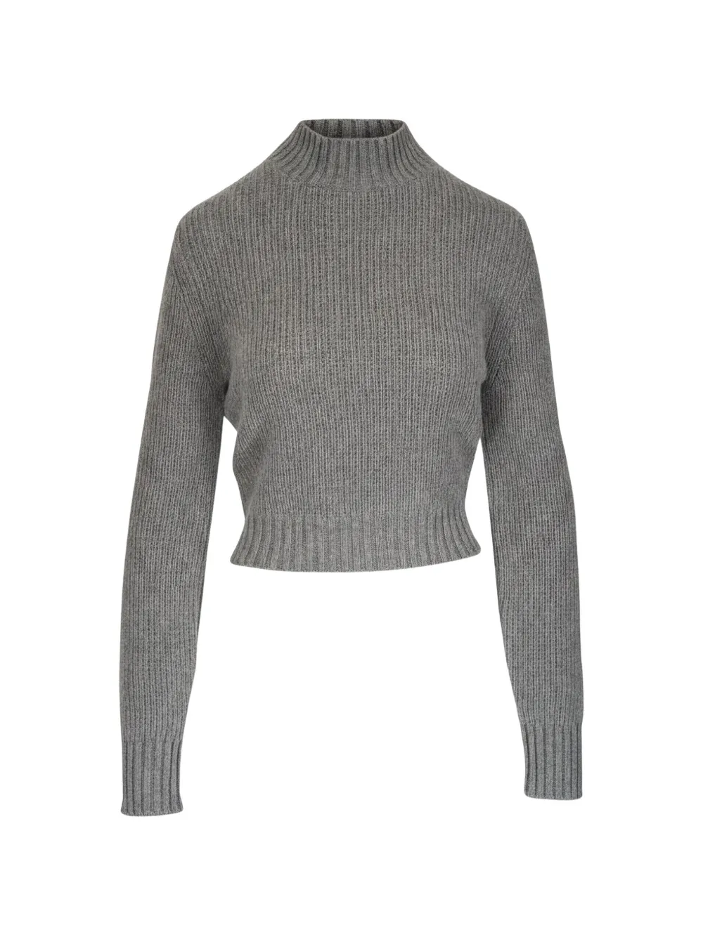 Le Kasha ribbed-knit cropped sweater - Grau
