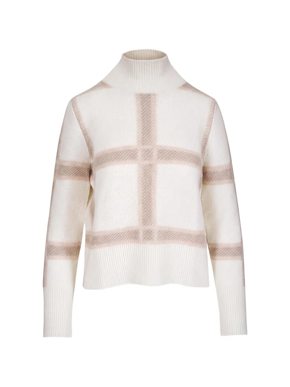 Akris Punto Maglione a quadri - Bianco
