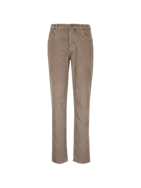 Brunello Cucinelli corduroy-effect five-pocket cotton trousers