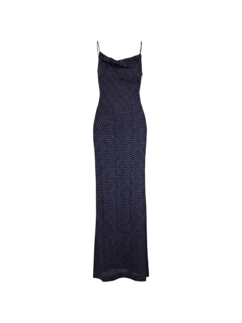 Missoni 후드 롱 비스코스 라메 드레스