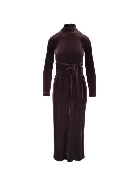 Akris Punto belted high-neck midi dress