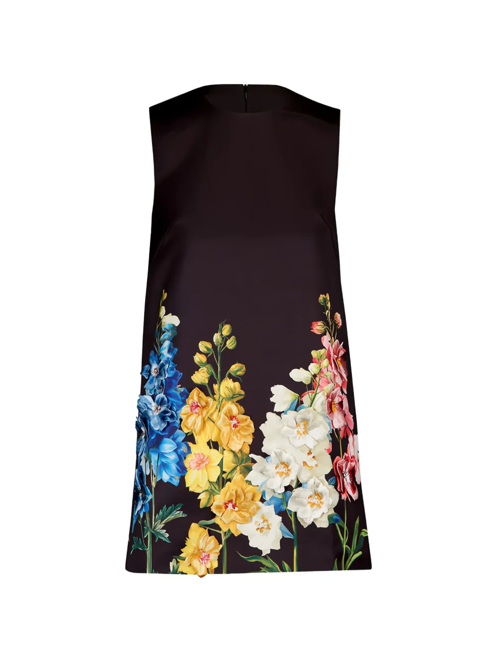 Leo Lin Yvonne Minikleid mit Blumenprint - Schwarz