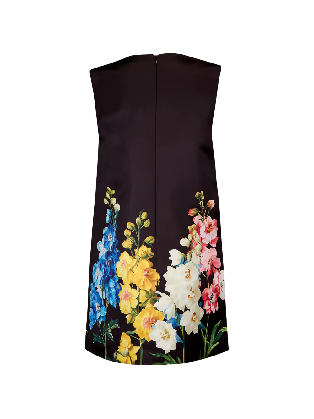 Leo Lin Yvonne mouwloze mini-jurk met bloemenprint Zwart