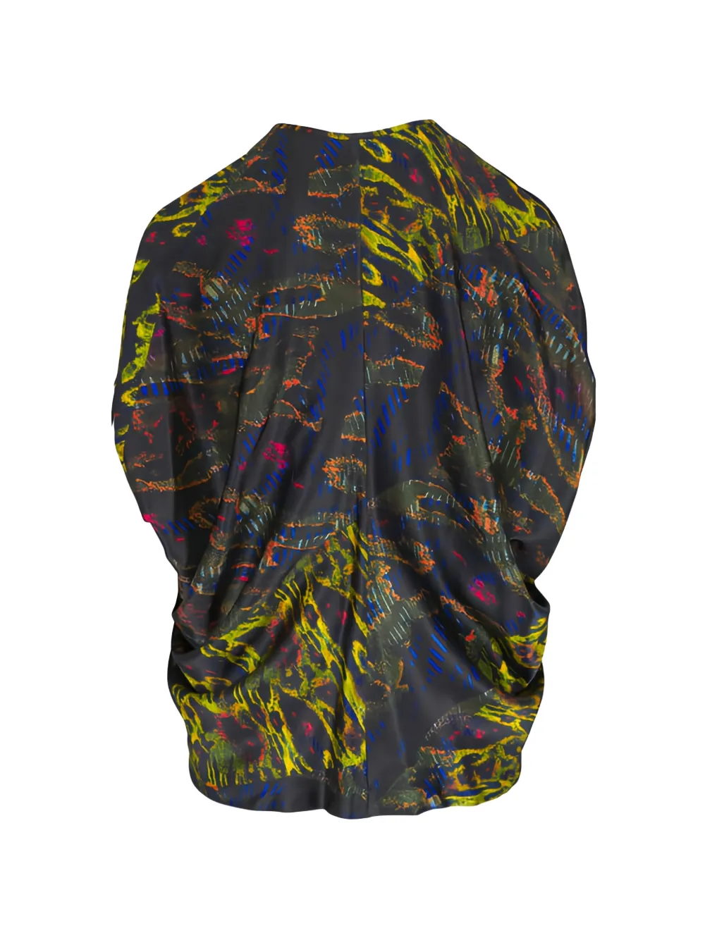 Zero + Maria Cornejo abstract-print blouse Zwart