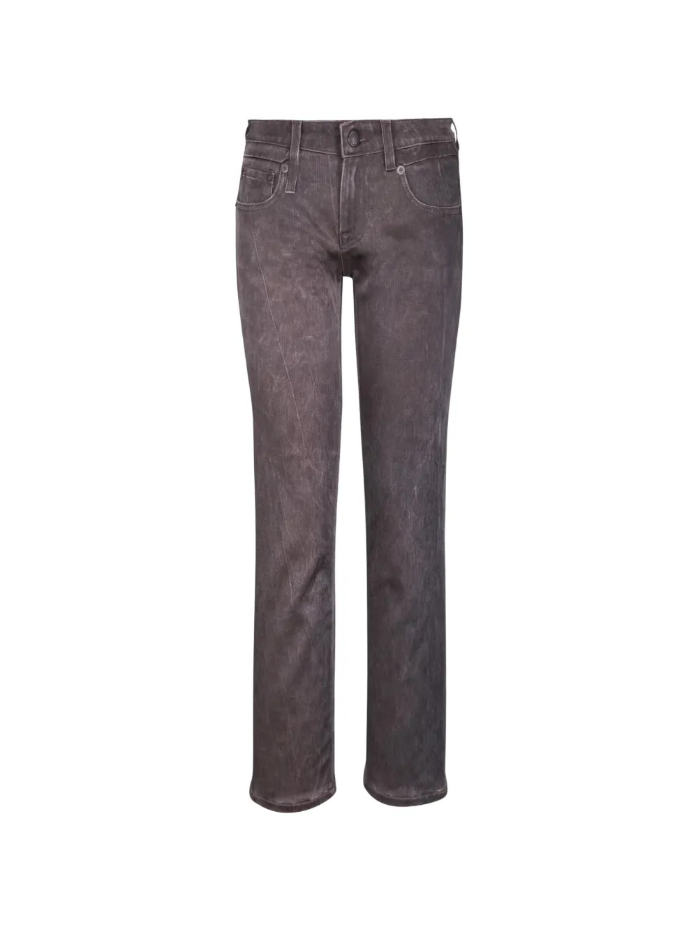 R13 Boy Straight faded-effect jeans - Grau