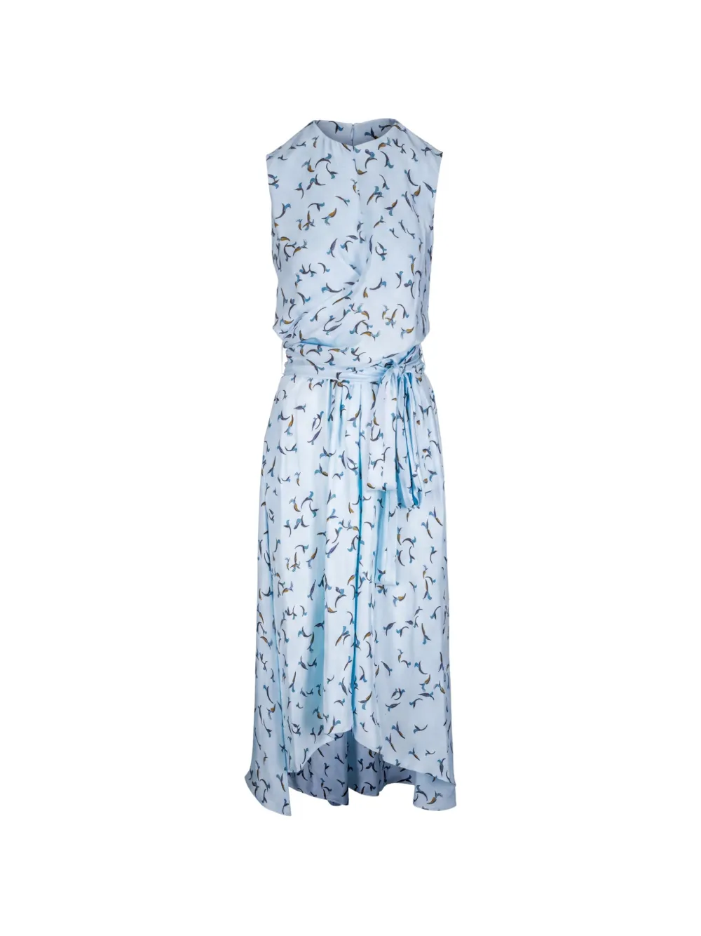 Altuzarra Penny bird-print belted dress