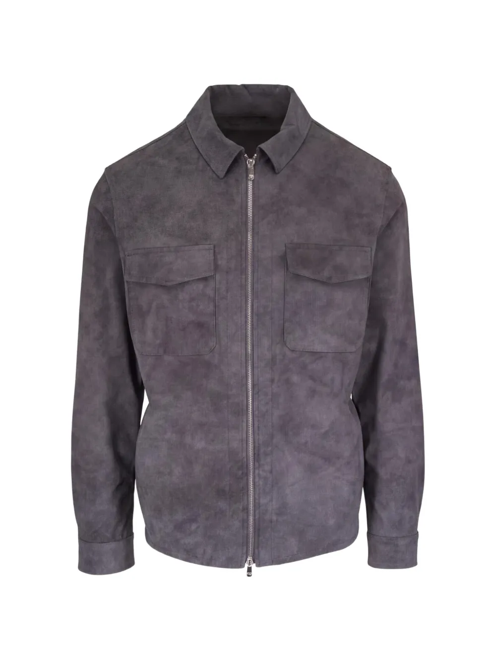 Marco Pescarolo flap-pocket zip-up jacket - Grau