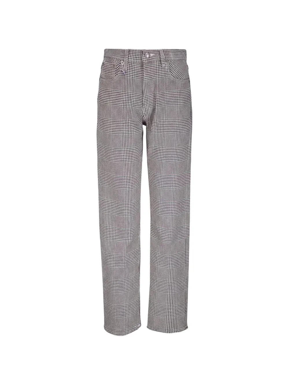 R13 Prince of Wales check jeans Wit