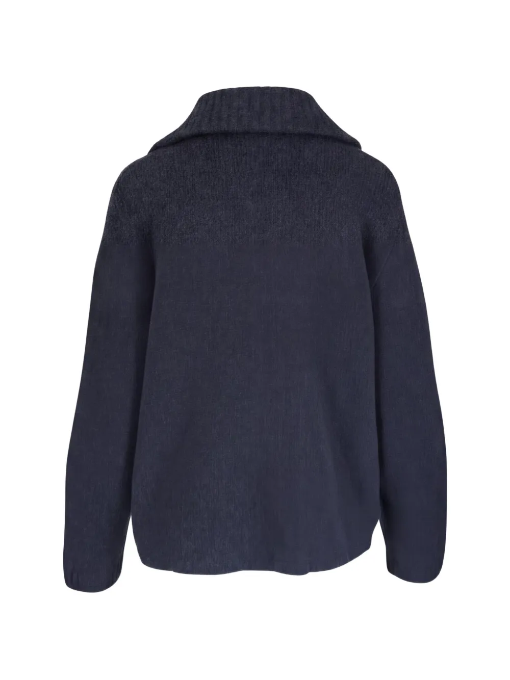 Le Kasha Laolinb ribbed-trim spread-collar cardigan Blauw