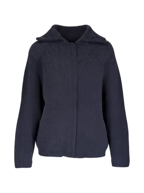 Le Kasha Laolinb ribbed-trim spread-collar cardigan