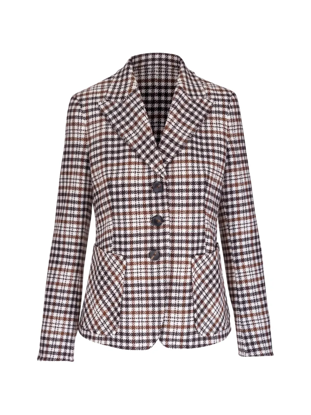Akris Punto houndstooth-pattern tailored blazer - Weiß