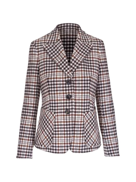 Akris Punto houndstooth-pattern tailored blazer