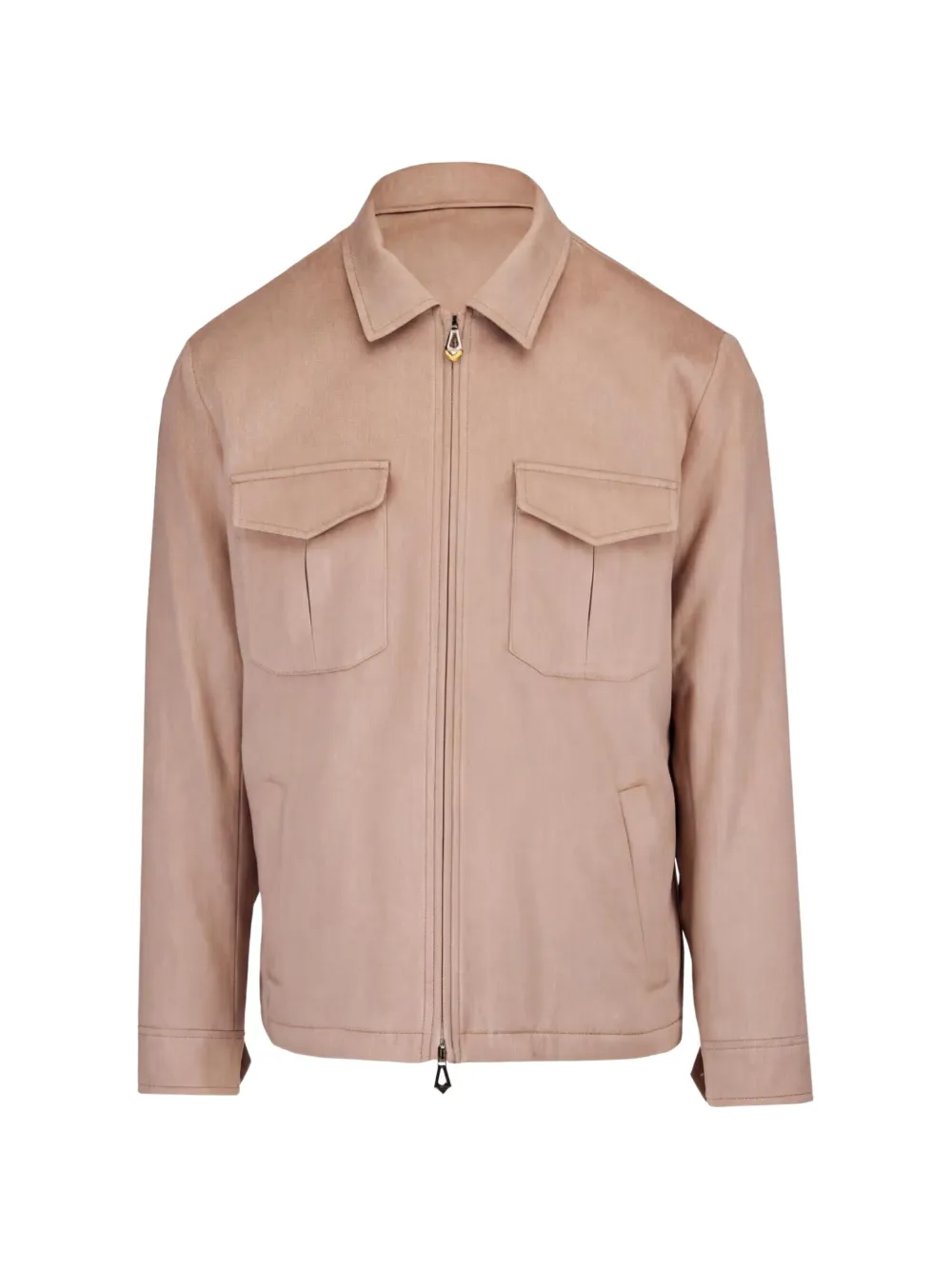 SARTORIO NAPOLI Giacca in cashmere con zip - Toni neutri