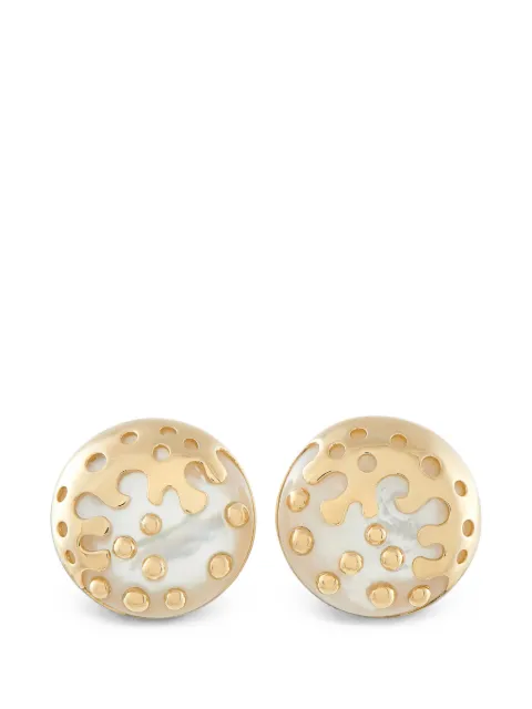 Bvlgari Pre-Owned mother of pearl clip-on earrings