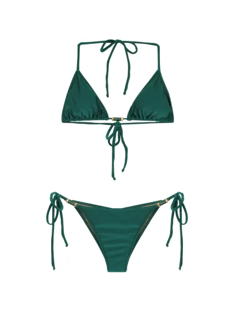 Triya Conjunto de biquíni Bela Bali frente única com contas