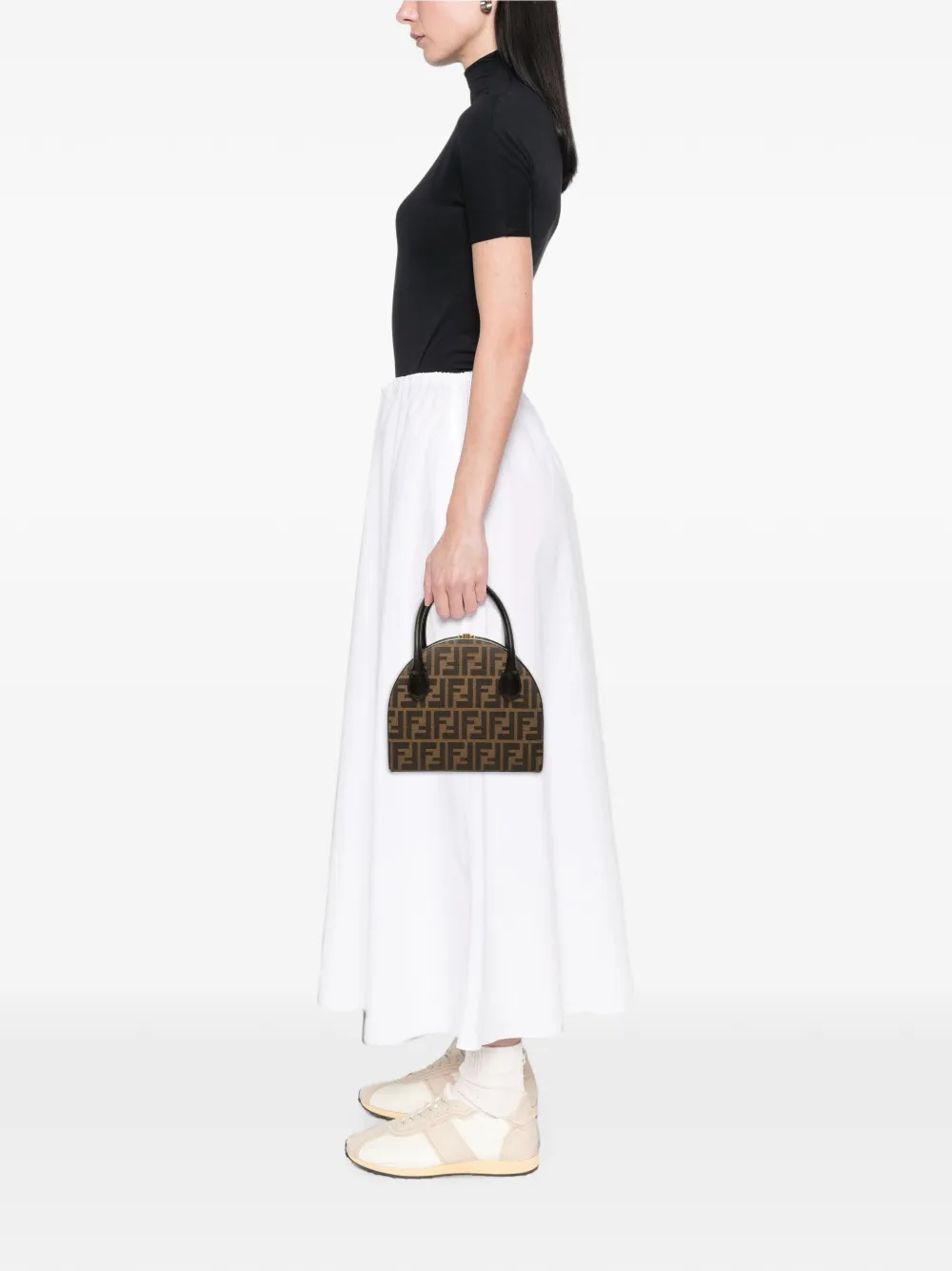 Fendi Pre-Owned 20th Century Zucca Canvas satchel - Braun