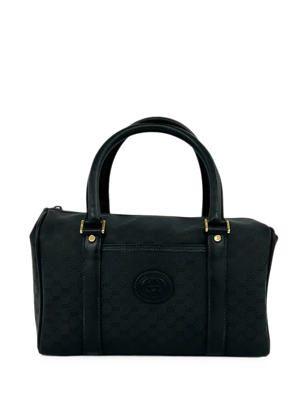 Gucci Pre-Owned Borsa a mano in tela cerata Microguccissima XX secolo - Nero