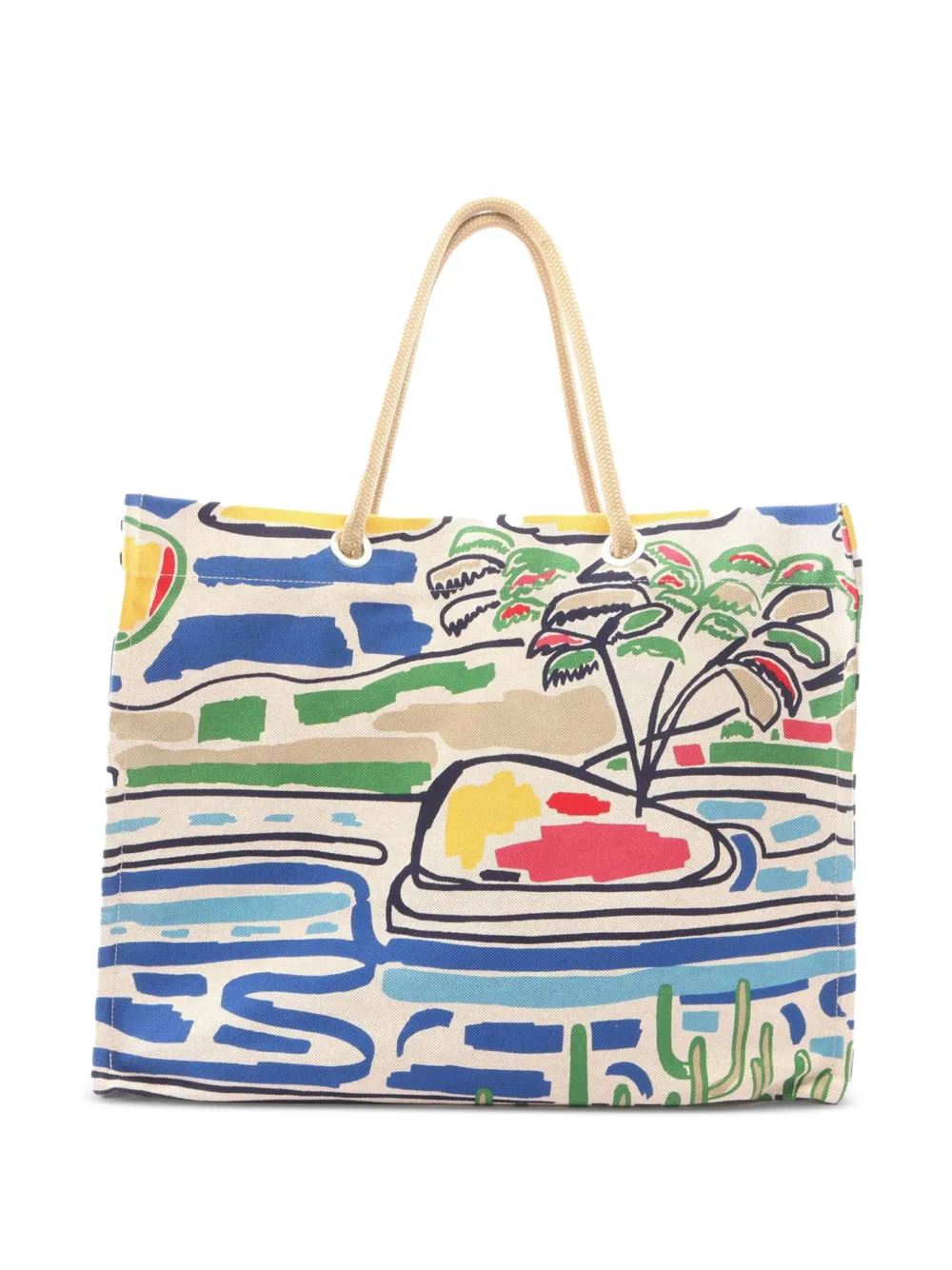 Hermès Pre-Owned 2022 Toile Farniente Beach tote bag - Toni neutri