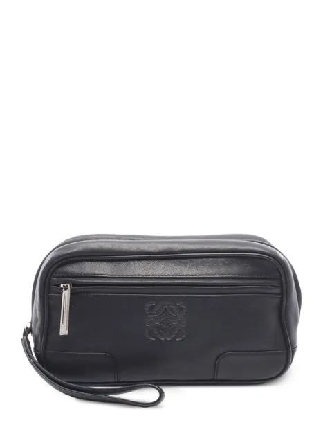 Loewe Pre-Owned 2010-2026 Leather Anagram clutch bag
