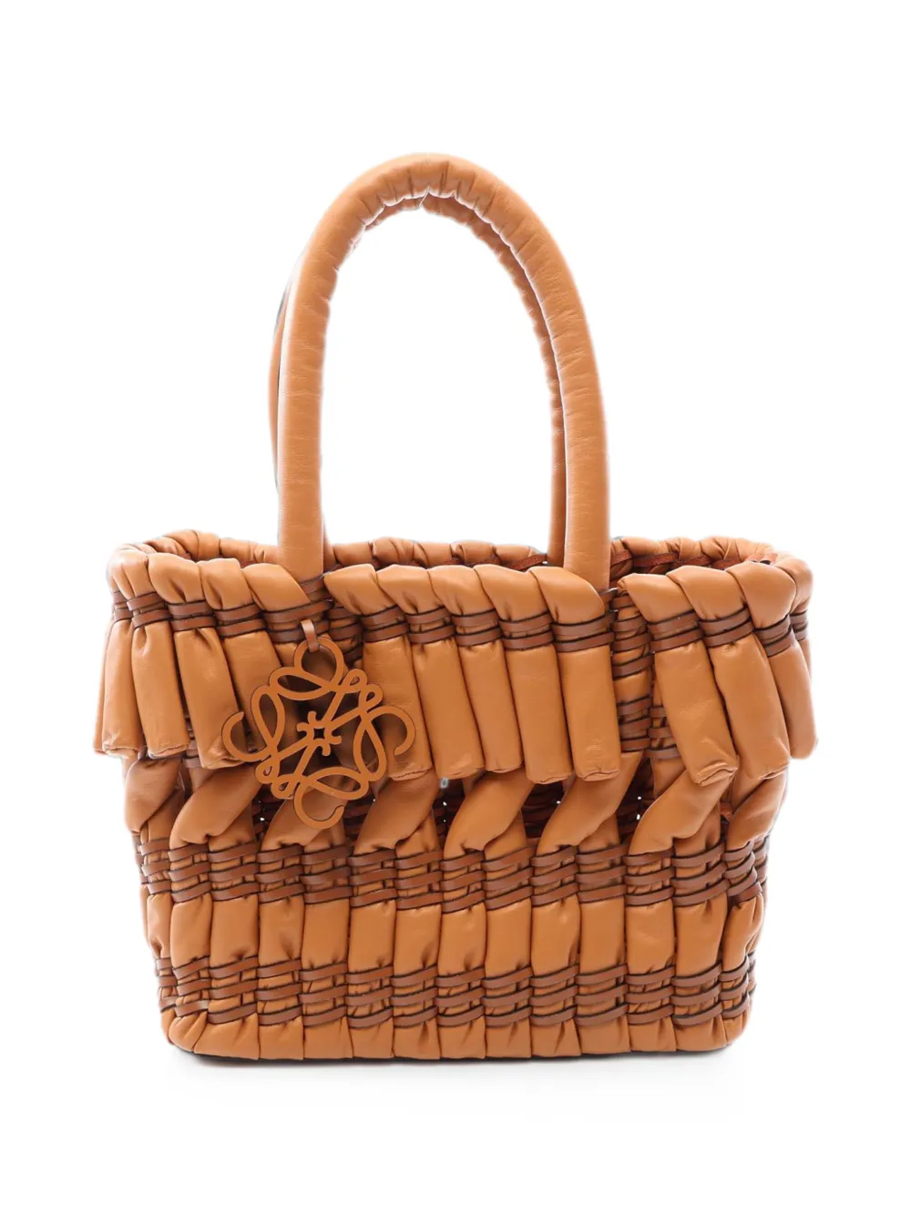 Loewe Pre-Owned 2010-2026 Small Nappa Tubular Basket tote bag - Braun