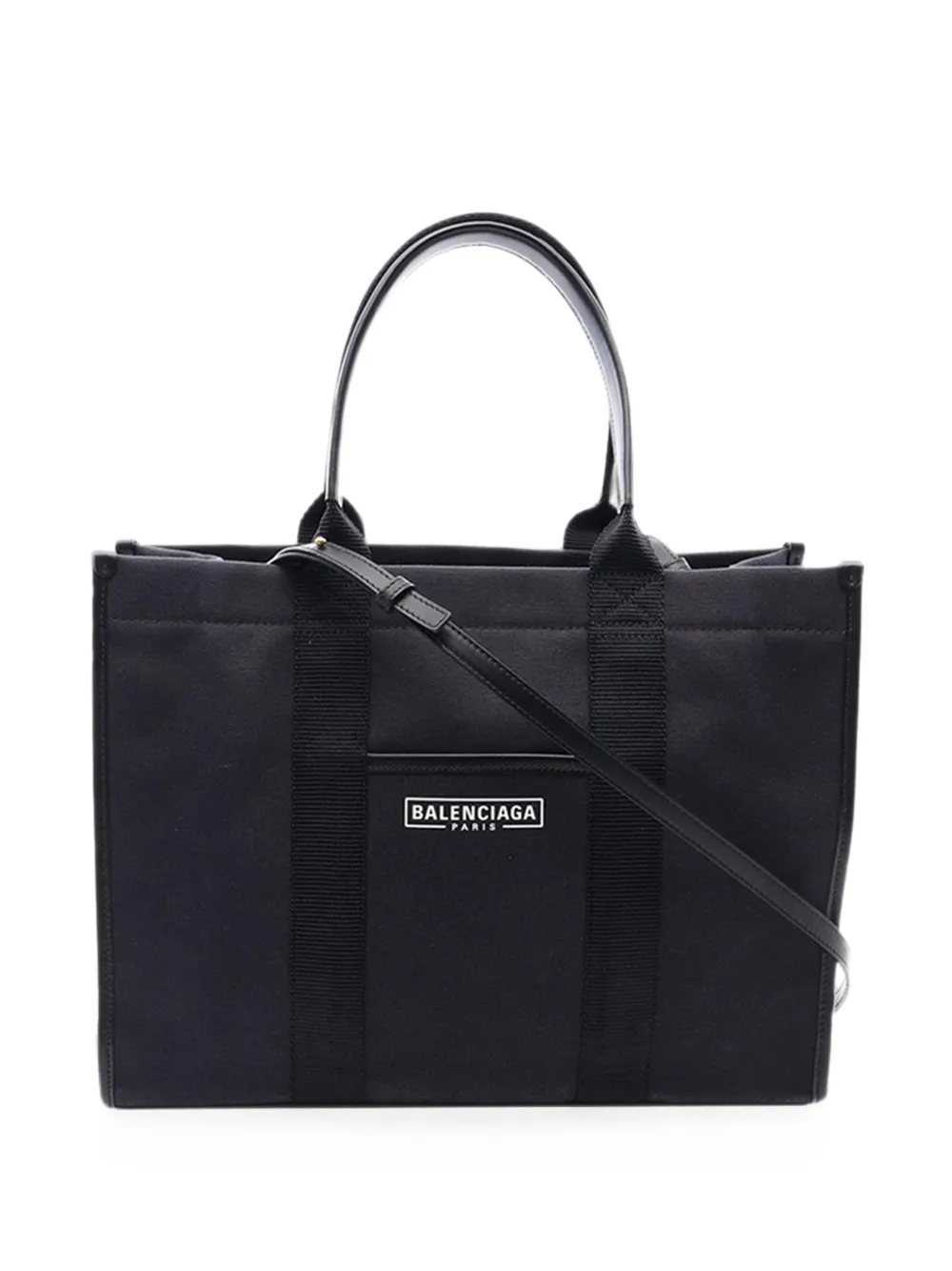 Balenciaga Pre-Owned 2018-2026 Medium Canvas Hardware Tote satchel - Schwarz