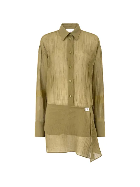 The Attico military green mini dress