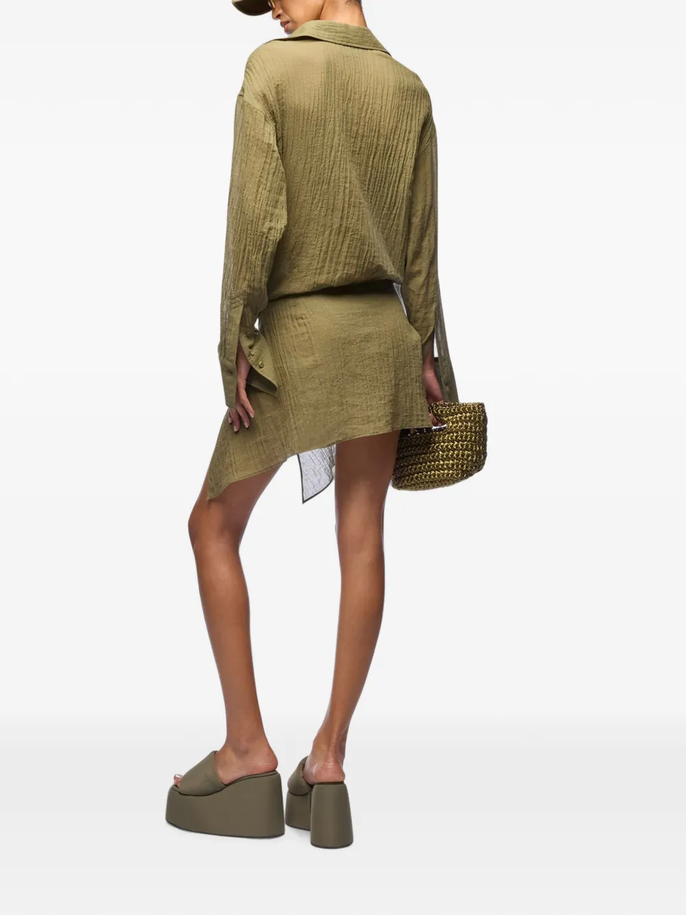 The Attico Mini-jurk Groen