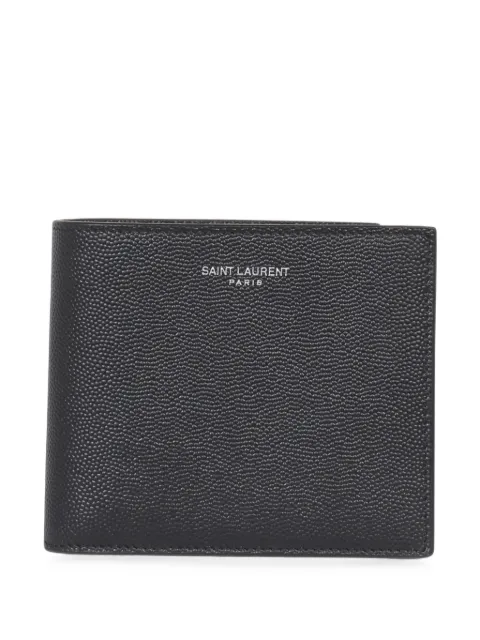 Saint Laurent Paris east/west wallet with coin purse in grain de poudre leather