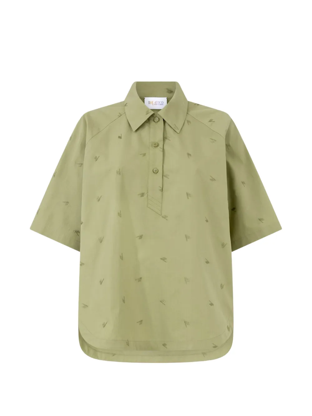 The Attico military-green shirt - Verde