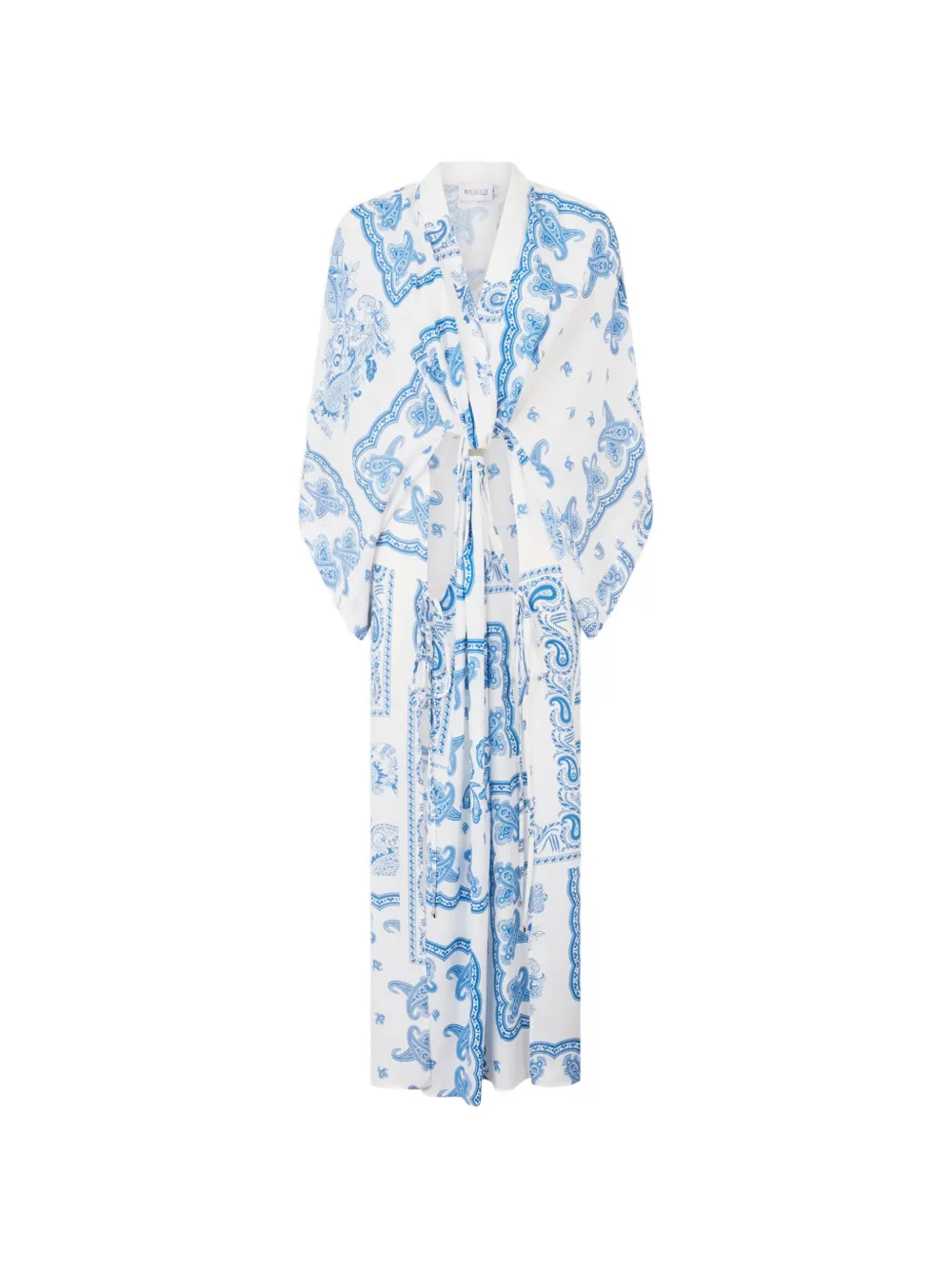 The Attico light-blue and white maxi dress - Bianco
