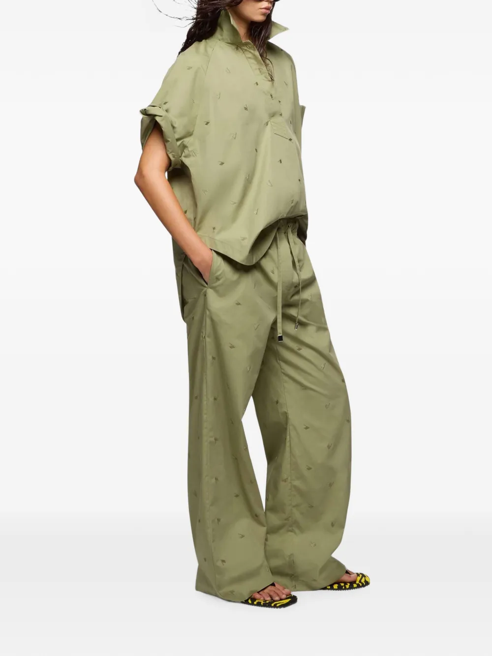 The Attico Militair-groene broek