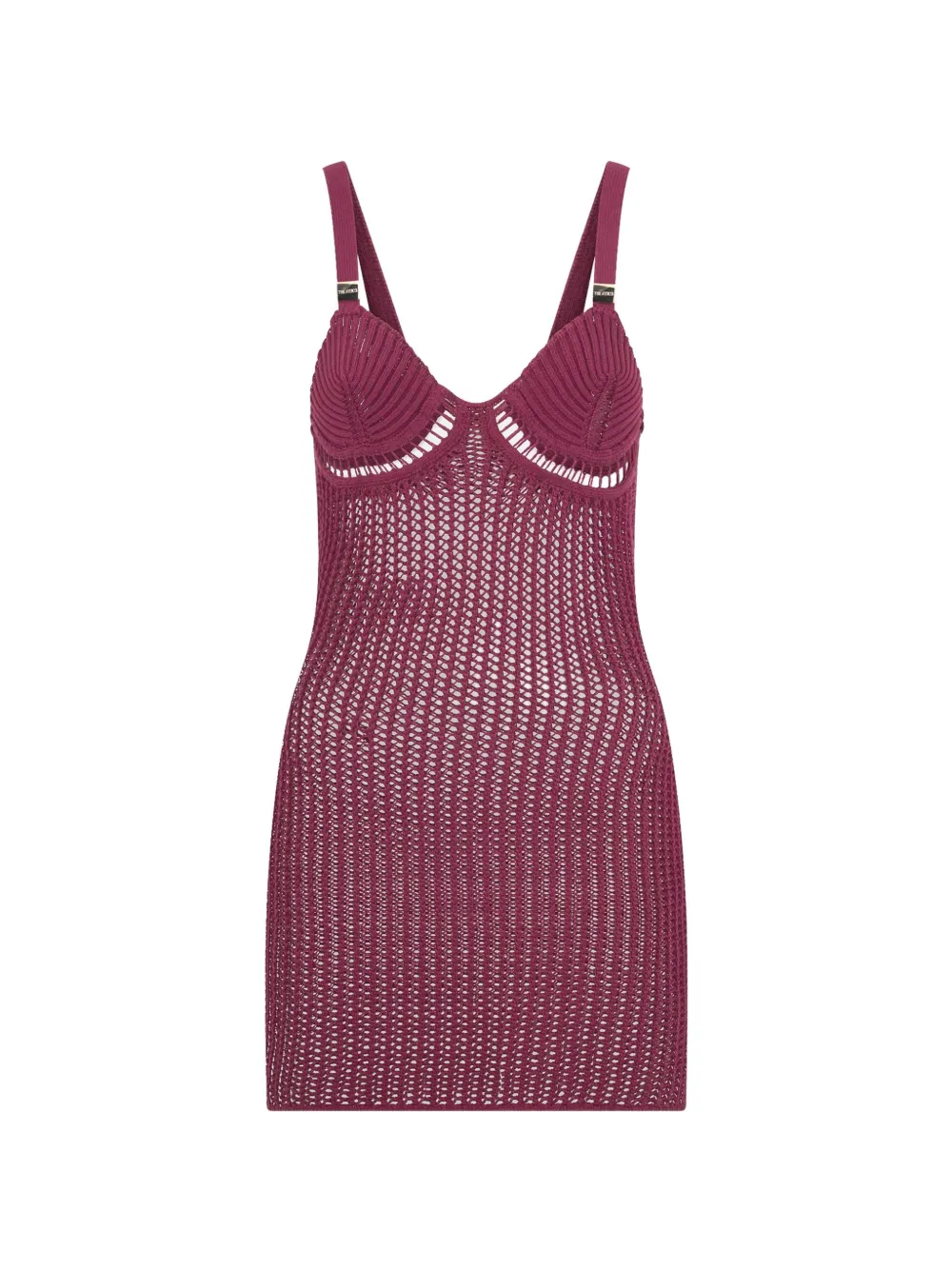 The Attico burgundy mini dress - Viola