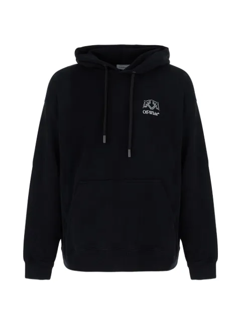 Off-White logo-print drawstring hoodie
