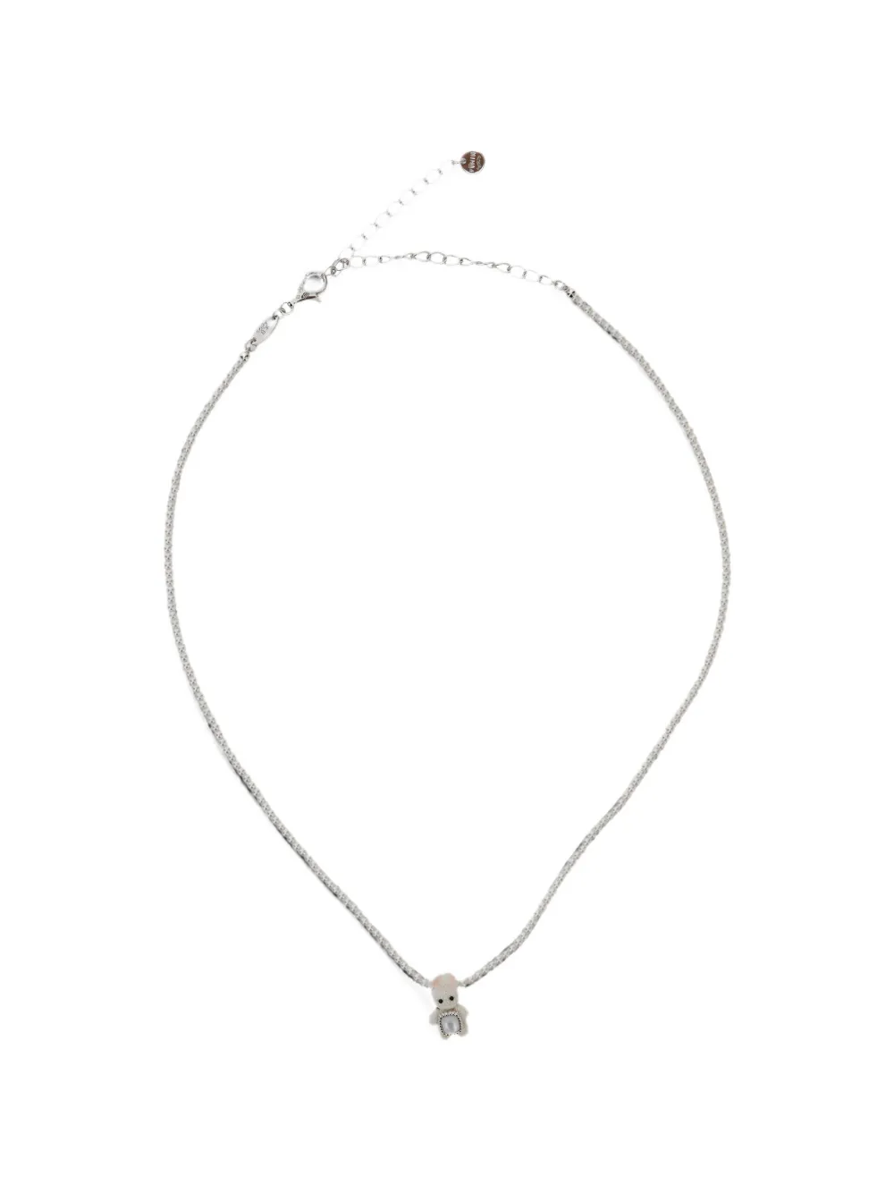 YVMIN rabbit-pendant beaded necklace - Silber