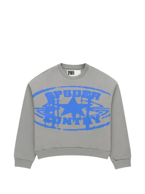 SP5DER graphic-print crew-neck sweater