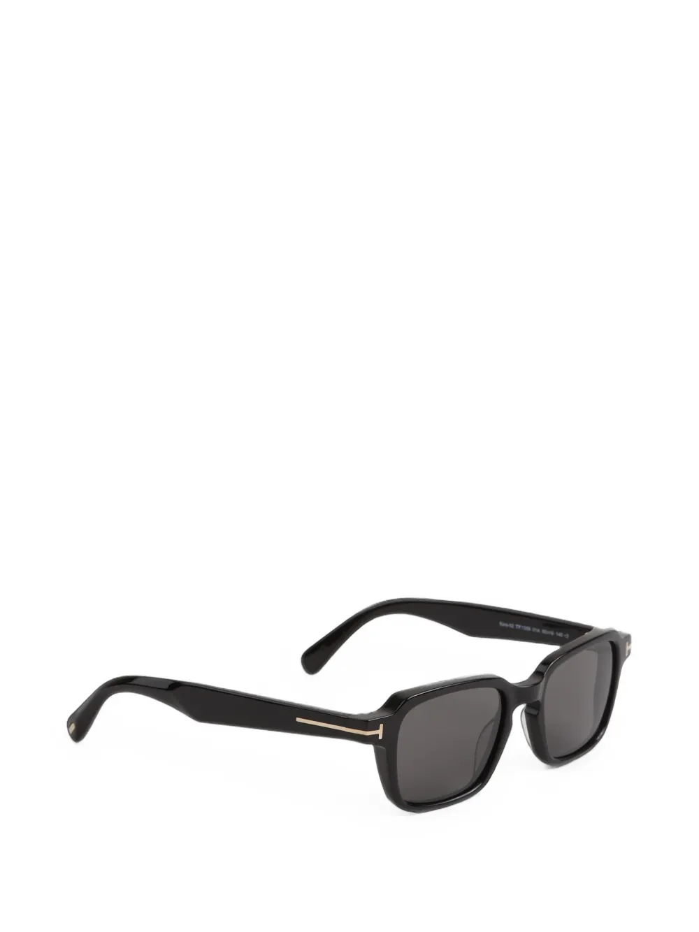 TOM FORD Eyewear Zonnebril met vierkant montuur en T-logo Zwart