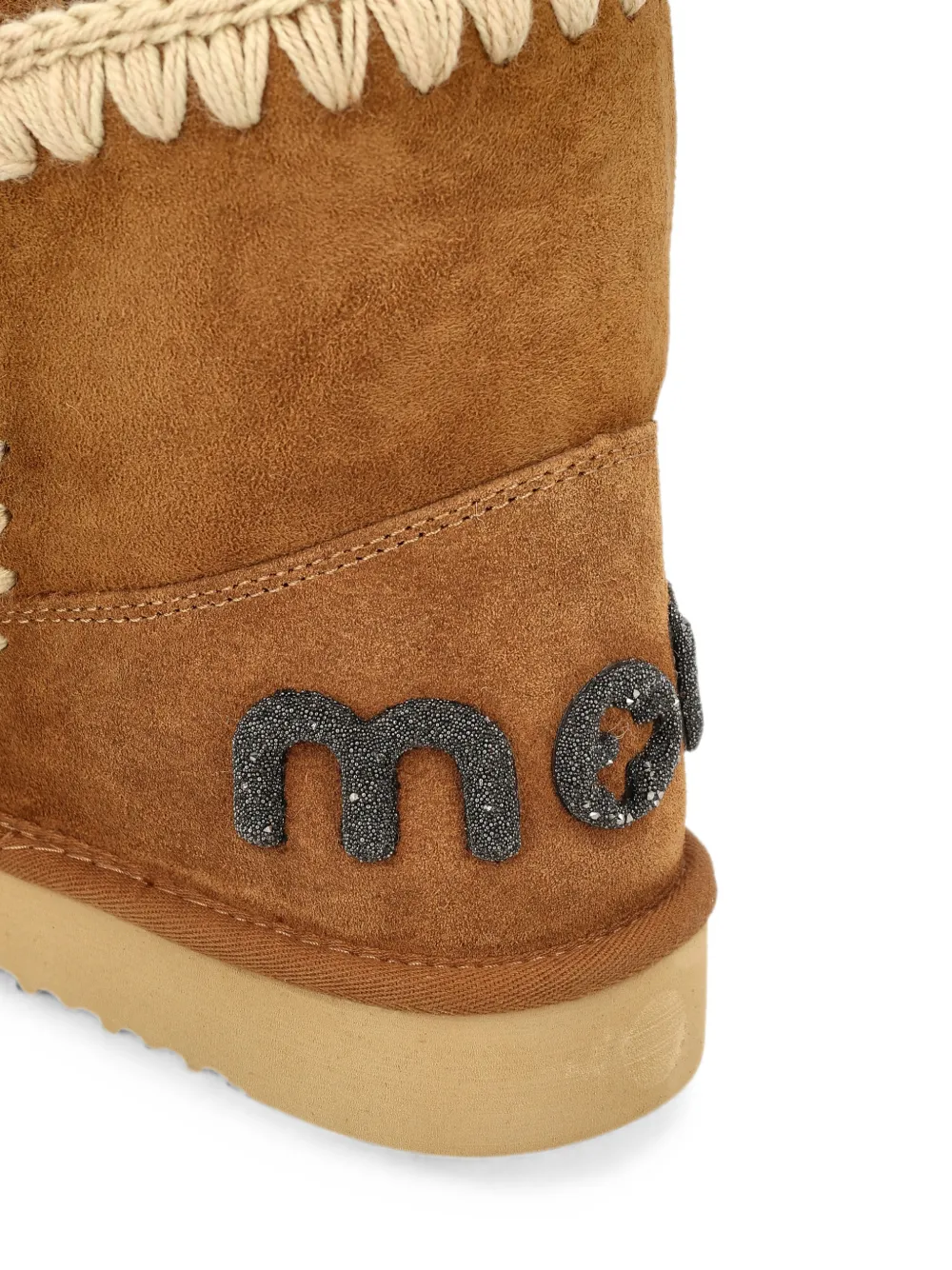 Mou Eskimo 18 glitter-logo boots Bruin