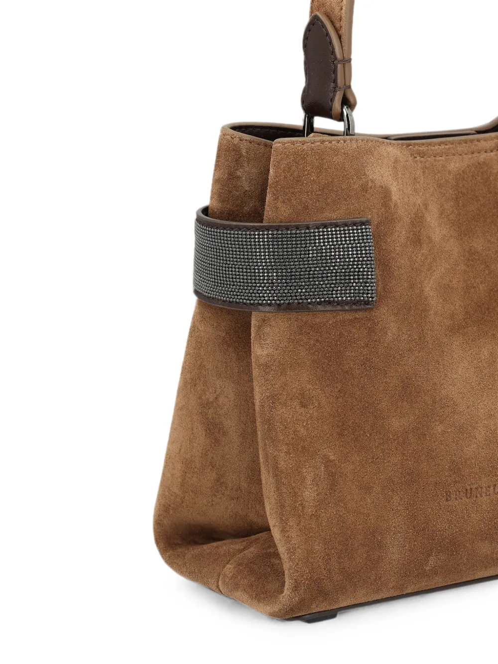 Brunello Cucinelli Kleine Essence handtas Bruin