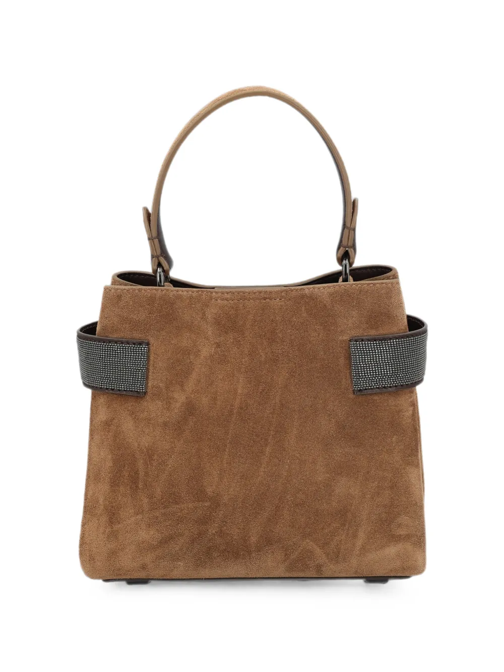 Brunello Cucinelli Kleine Essence handtas Bruin