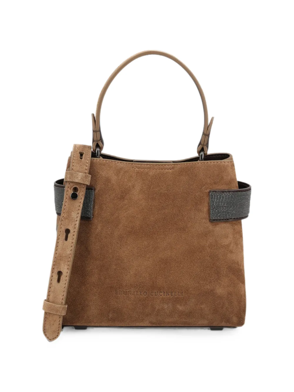 Brunello Cucinelli Kleine Essence handtas Bruin