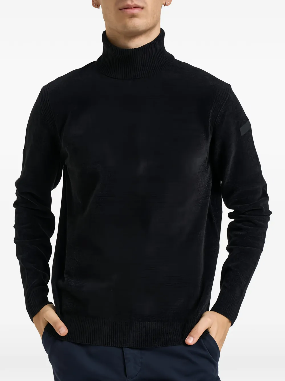 RRD roll-neck chenille-texture sweater