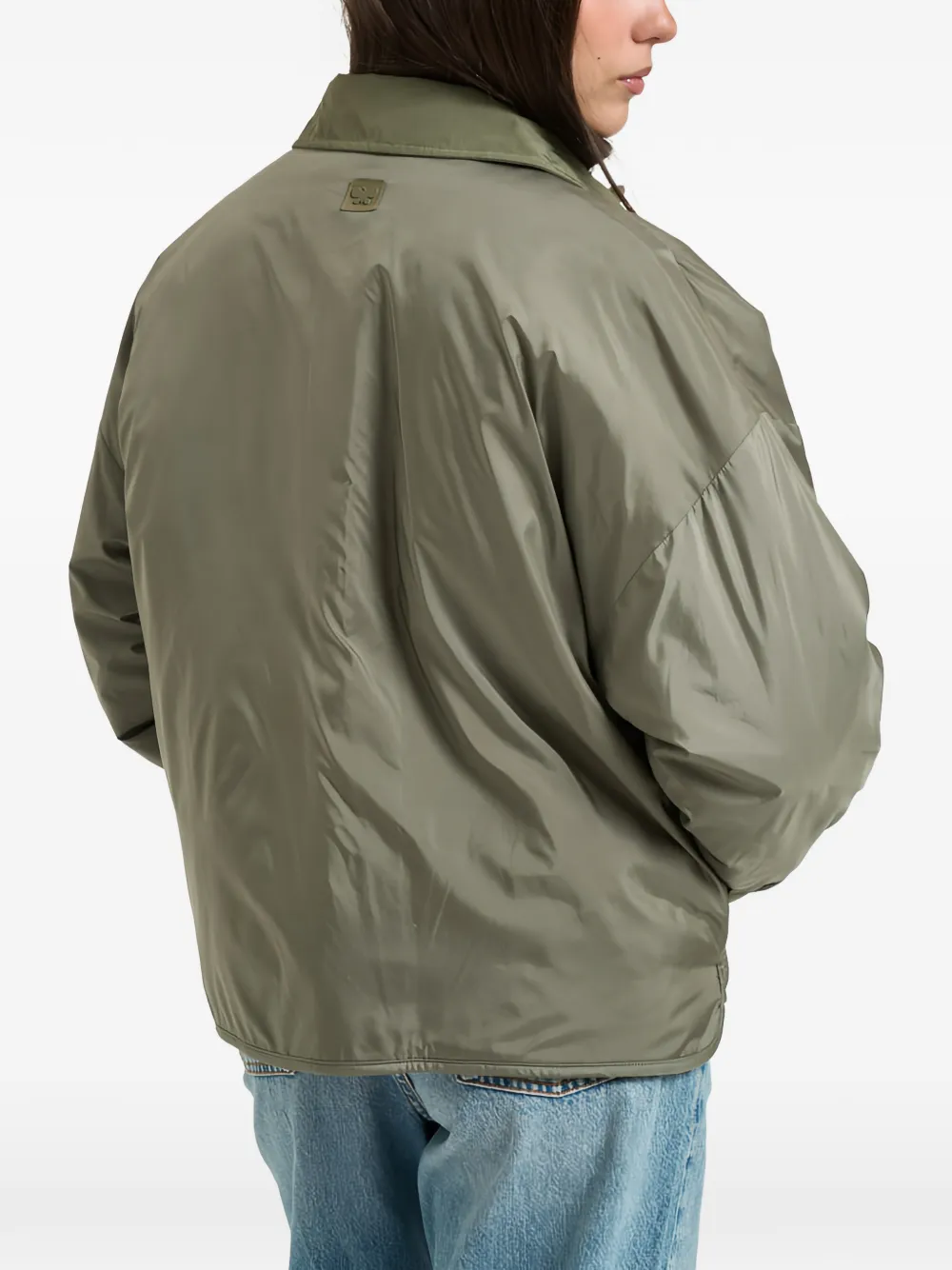 Weekend Max Mara Sughero gewatteerd jack met opgestikte zak Groen