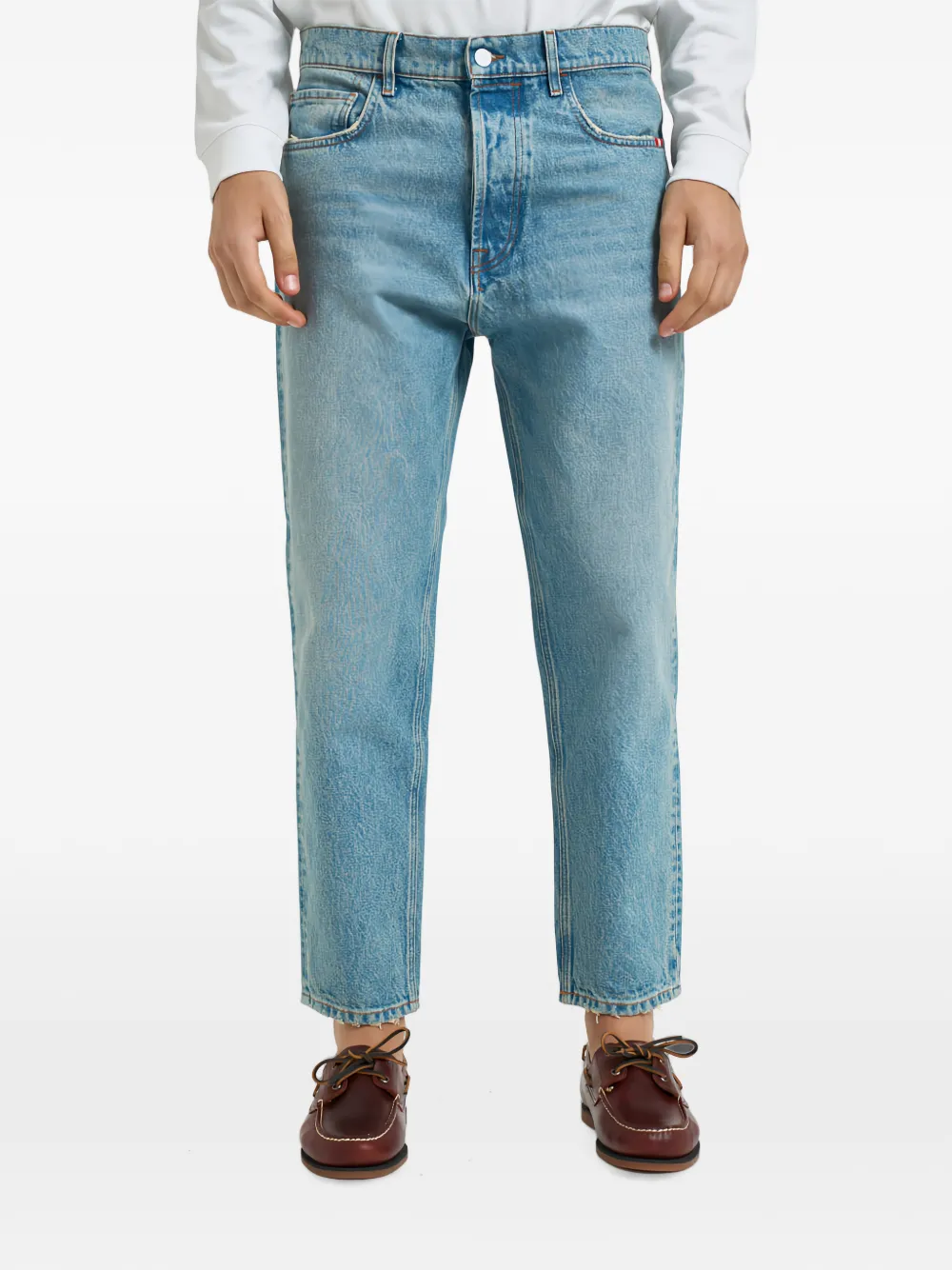AMISH Jeremiah distressed-finish jeans