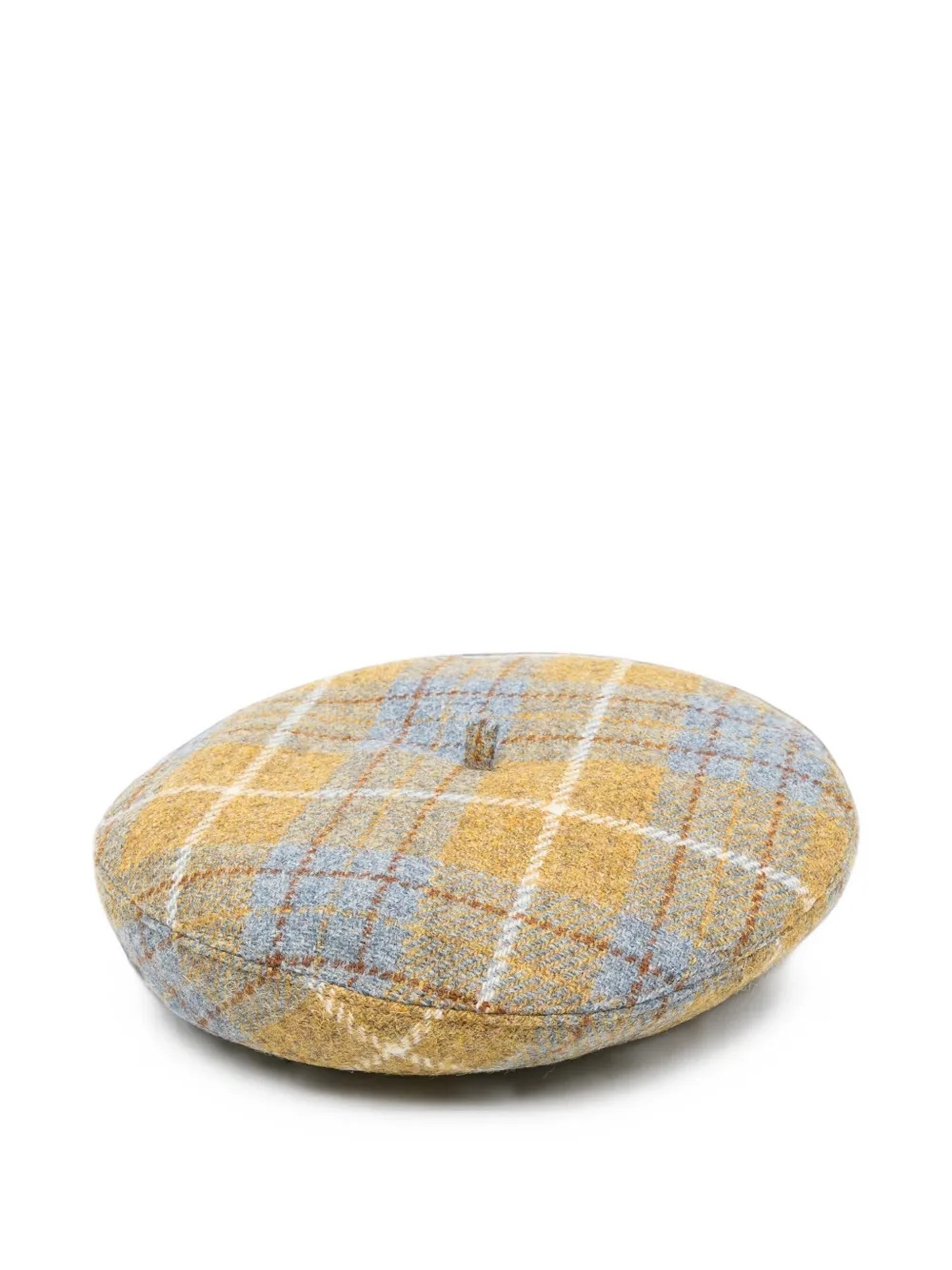 Vivienne Westwood tartan-check wool beret - Giallo