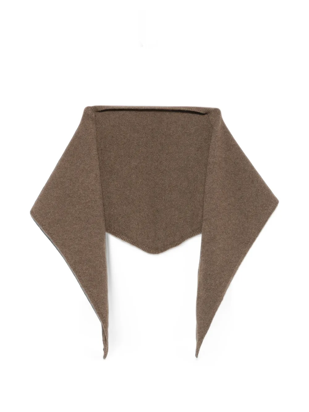 BeYou fine-knit triangular scarf - Braun