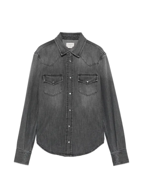 Jacob Cohën Western-style Denim Shirt in Grey