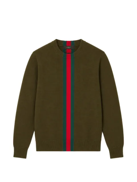 Gucci Kids Web-stripe knit sweater