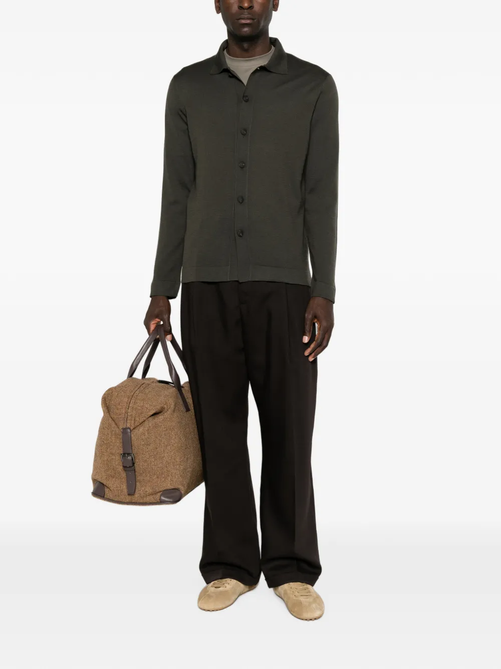 Gran Sasso Button-up vest Grijs